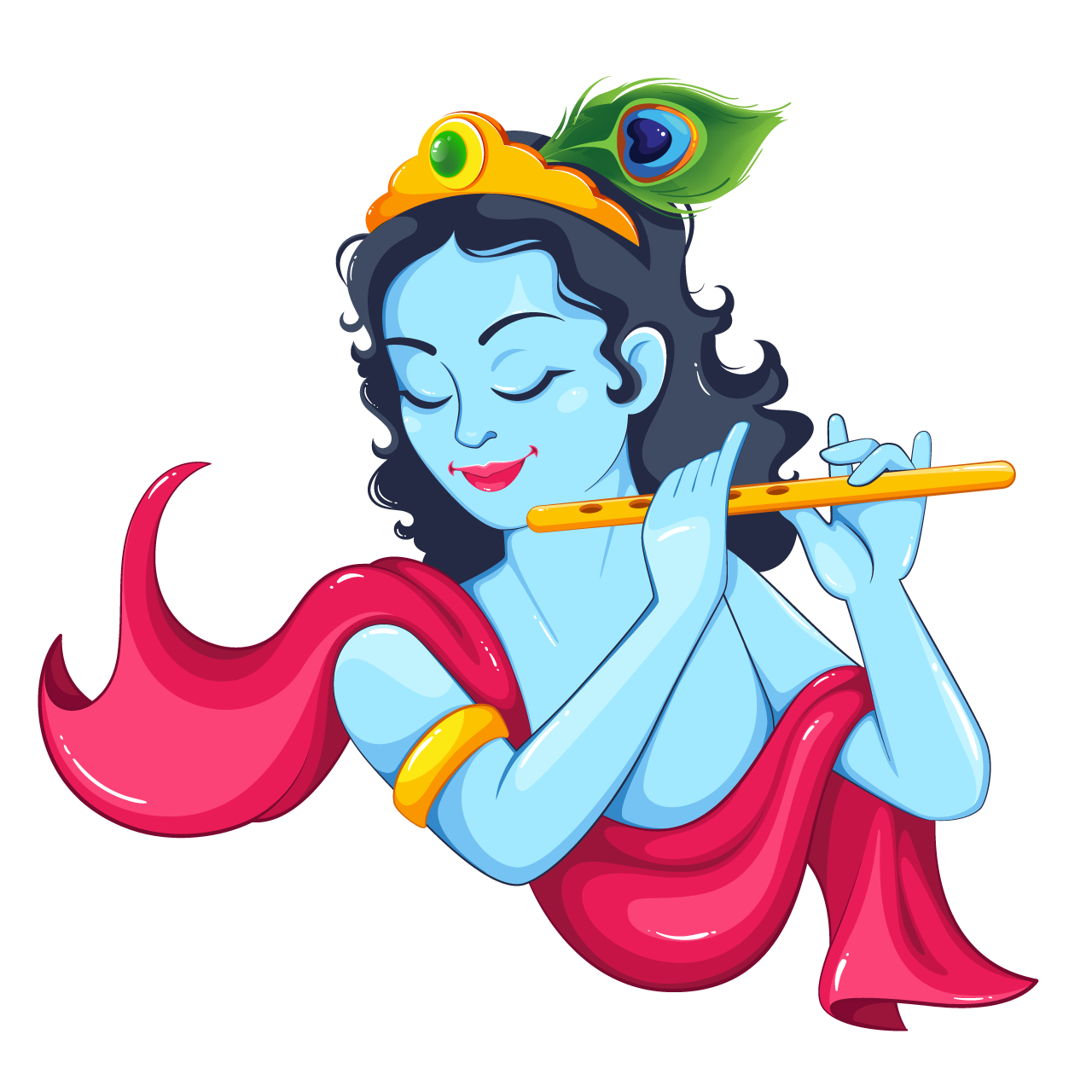 Indian clipart happy krishna janmashtami lord krishna transparent background png