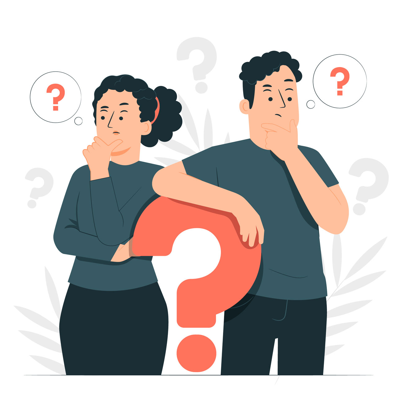 Question clipart curiosity people concept cartoon image