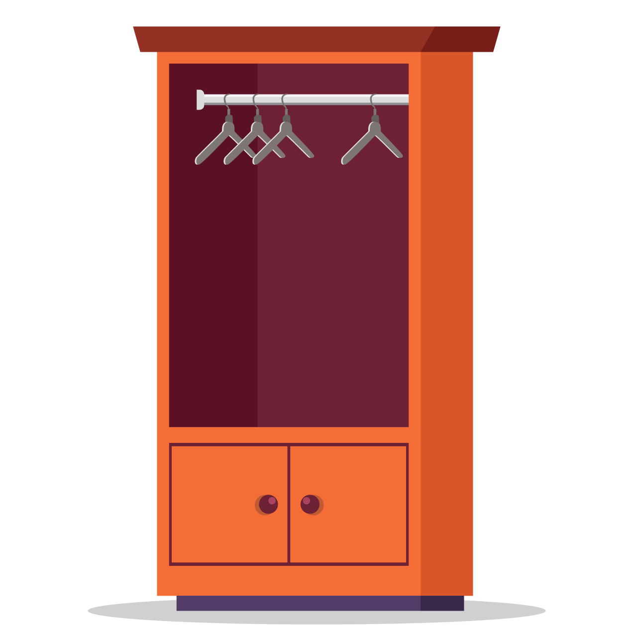 Wood wardrobe transparent background png hand drawing sketch cartoon image