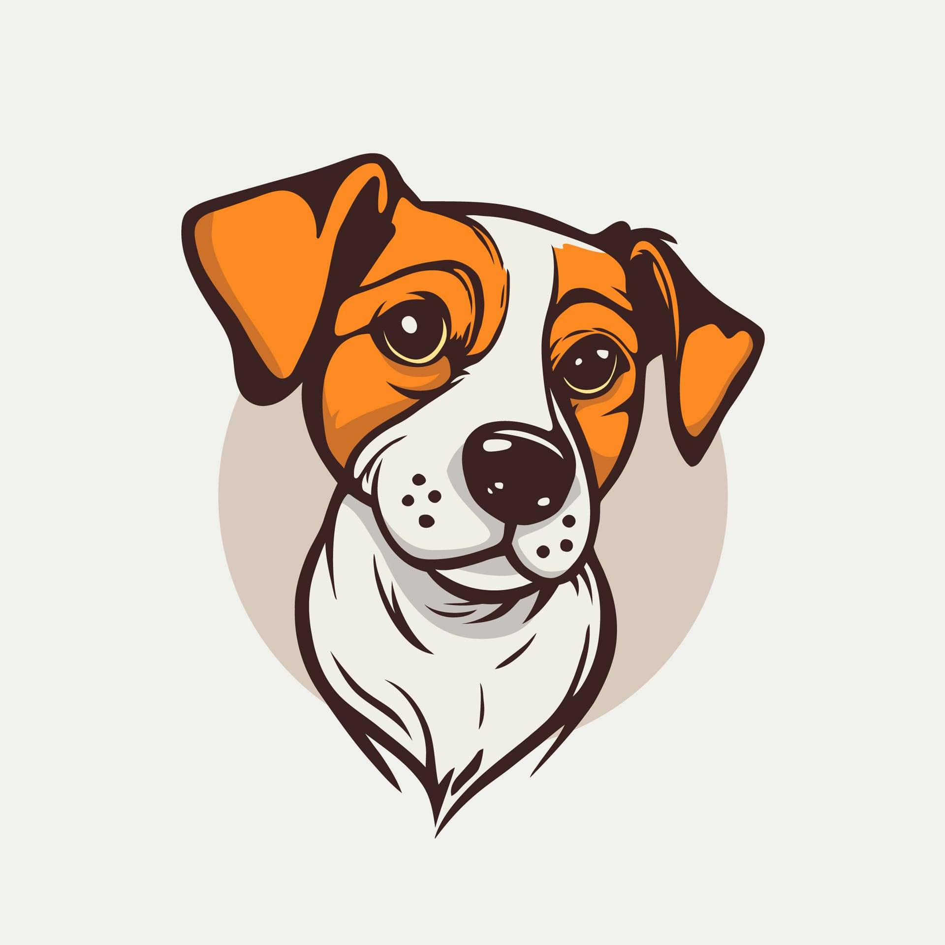 Cute dog clipart cute dog head