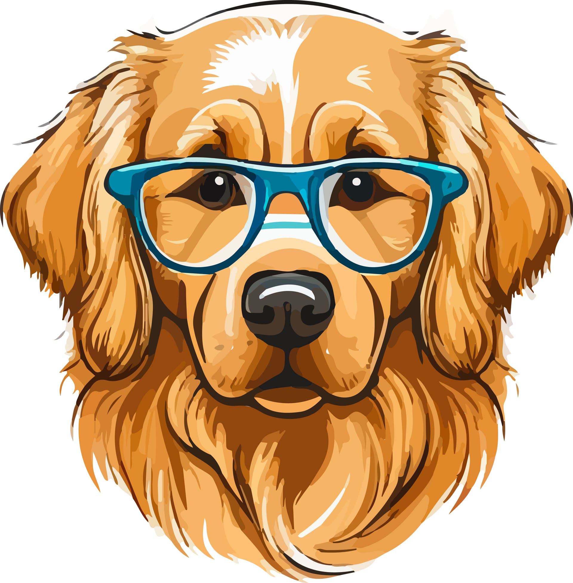 Cute dog head fine image