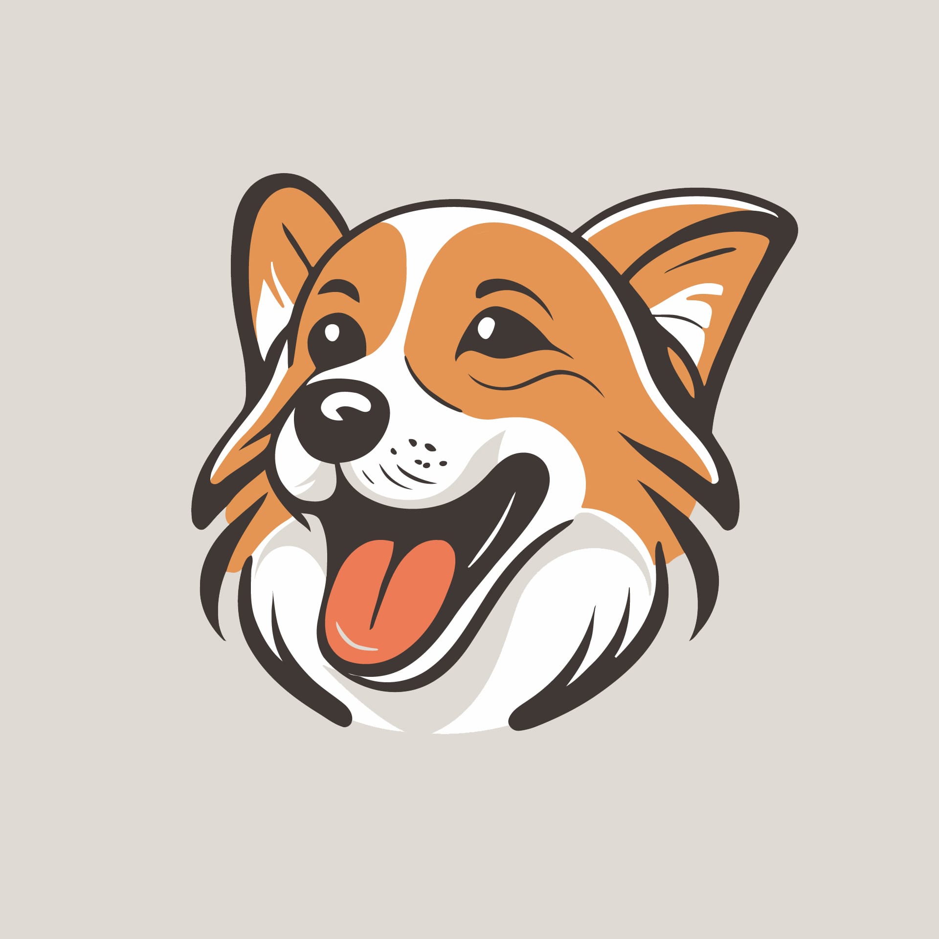 Cute dog logo image cute dog clipart
