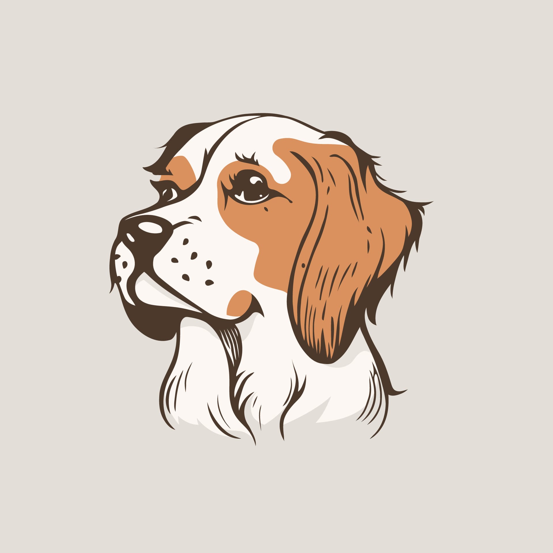 Cute dog logo template cute dog clipart