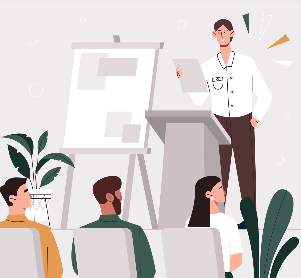 People talking clipart conference office cartoon image hand drawing sketch