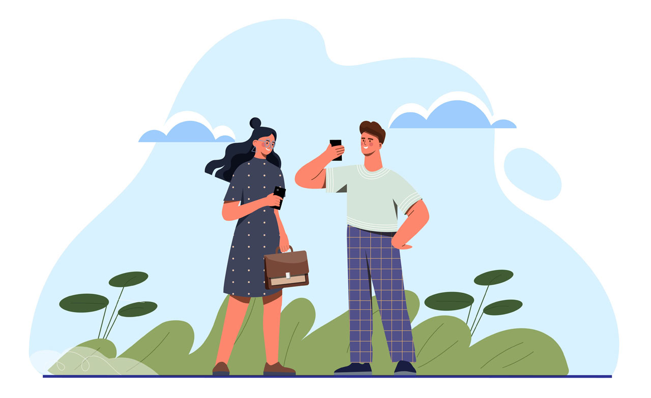 People talking clipart time together concept hand drawing sketch cartoon image